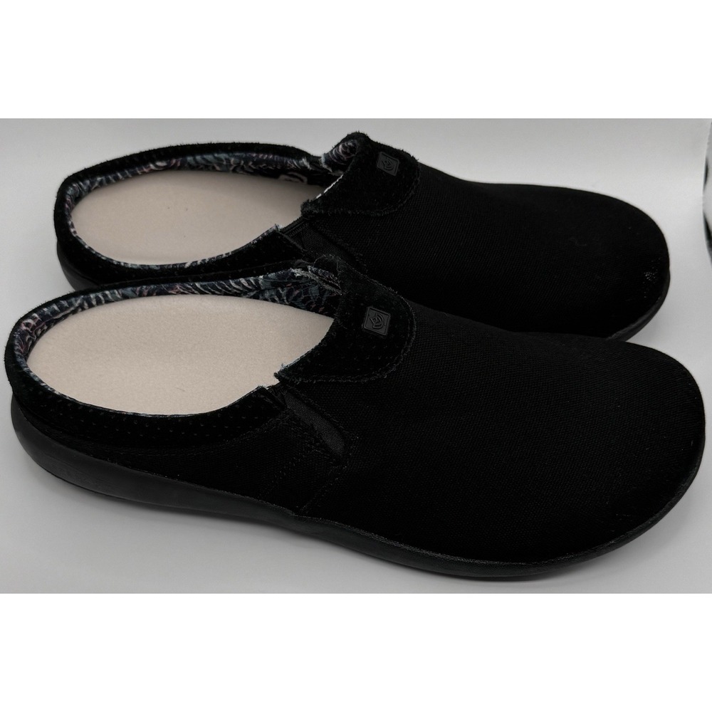 Spenco Siesta Nuevo Perforated Orthotic Slip-On Mule Clog Wmn's Sz 11B Black - Picture 3 of 9